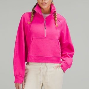 Lululemon Sonic Pink Funnel Neck Scuba XS/S